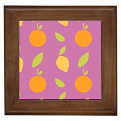 Seamlessly Pattern Fruits Fruit Framed Tiles by Nexatart