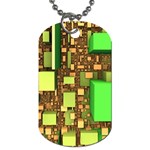 Blocks Cubes Construction Design Dog Tag (Two Sides) Back