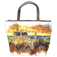 Architecture Castle Fairy Castle Bucket Bag by Nexatart