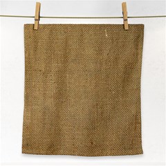 Burlap Coffee Sack Grunge Knit Look Face Towel by dressshop