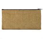 Burlap Coffee Sack Grunge Knit Look Pencil Cases Back