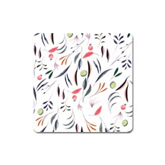 Watercolor Tablecloth Fabric Design Square Magnet by Sapixe