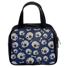 Halloween Skull Pattern Classic Handbag (two Sides) by Valentinaart