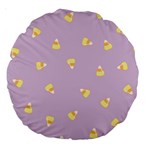 Candy Corn (Purple) Large 18  Premium Round Cushions Front