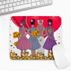 Girl Power Large Mousepads by burpdesignsA