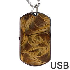 Paper Art Paper Art Eddy Yellow Dog Tag Usb Flash (one Side) by Sapixe