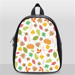 Thanksgiving pattern School Bag (Small) Front