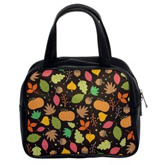 Thanksgiving Pattern Classic Handbag (two Sides) by Valentinaart