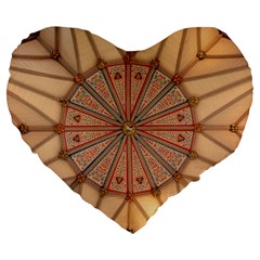 York Minster Chapter House Large 19  Premium Heart Shape Cushions by Sapixe