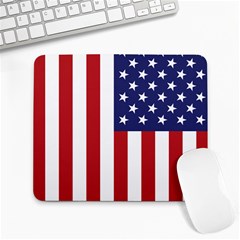 Us Flag Stars And Stripes Maga Large Mousepads by snek