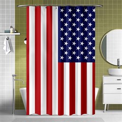 Us Flag Stars And Stripes Maga Shower Curtain 48  X 72  (small)  by snek