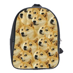 Doge Meme Doggo Kekistan Funny Pattern School Bag (xl) by snek