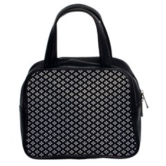 Logo Kek Pattern Black And White Kekistan Black Background Classic Handbag (two Sides) by snek