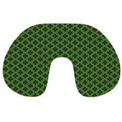 Logo Kek Pattern Black And Kekistan Green Background Travel Neck Pillow by snek