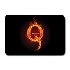 Qanon Letter Q Fire Effect Wwgowga Wwg1wga Plate Mats by snek