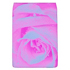 Perfect Hot Pink And Light Blue Rose Detail Removable Flap Cover (l) by myrubiogarden