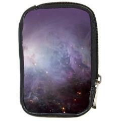 Orion Nebula Pastel Violet Purple Turquoise Blue Star Formation Compact Camera Leather Case by genx