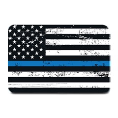 I Back The Blue The Thin Blue Line With Grunge Us Flag Plate Mats by snek