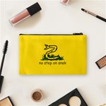 No Step On Snek Gadsden Flag Meme Parody Cosmetic Bag (Small) Back