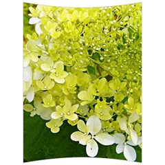 Elegant Chartreuse Green Limelight Hydrangea Macro Back Support Cushion by myrubiogarden