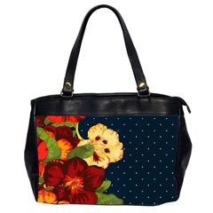 Flowers Vintage Floral Oversize Office Handbag (2 Sides) by Wegoenart