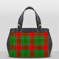 Lumberjack Plaid Buffalo Plaid Oversize Office Handbag (2 Sides) by Wegoenart