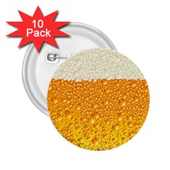 Bubble Beer 2 25  Buttons (10 Pack)  by Wegoenart