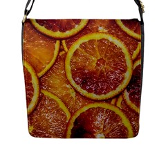 Blood Orange Fruit Citrus Fruits Flap Closure Messenger Bag (l) by Wegoenart