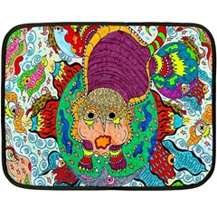 Supersonic Armadillo Fleece Blanket (mini) by chellerayartisans