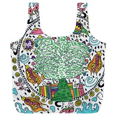 Snowglobe Full Print Recycle Bag (xl) by chellerayartisans