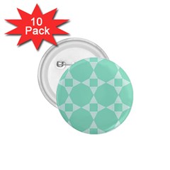 Mint Star Pattern 1 75  Buttons (10 Pack) by picsaspassion