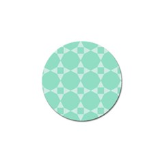 Mint Star Pattern Golf Ball Marker by picsaspassion