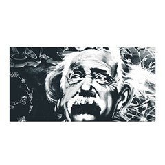 Albert Einstein Street Art Satin Wrap by Wegoenart