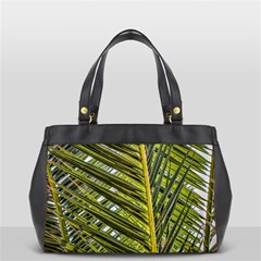 Palm Fronds Palm Palm Leaf Plant Oversize Office Handbag (2 Sides) by Wegoenart