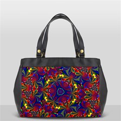 Kaleidoscope Pattern Ornament Oversize Office Handbag (2 Sides) by Wegoenart