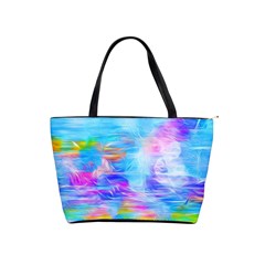 Background Drips Fluid Colorful Classic Shoulder Handbag by Wegoenart