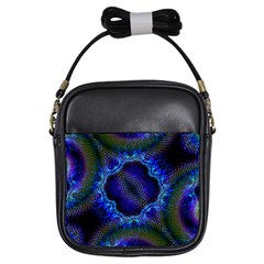 Kaleidoscope Art Pattern Ornament Girls Sling Bag by Wegoenart