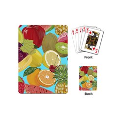 Fruit Picture Drawing Illustration Playing Cards (mini) by Wegoenart