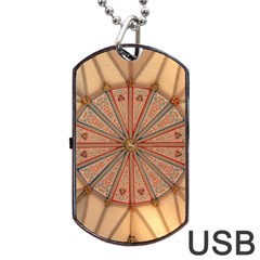 York Minster Chapter House Dog Tag Usb Flash (one Side) by Wegoenart