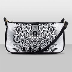 Forest Patrol Tribal Abstract Shoulder Clutch Bag by Wegoenart