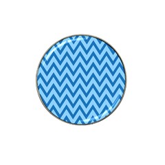 Blue Chevron Background Abstract Pattern Hat Clip Ball Marker (10 Pack) by Wegoenart