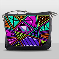 Background Abstract Pattern Messenger Bag by Wegoenart