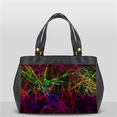 Background Abstract Cubes Square Oversize Office Handbag (2 Sides) by Wegoenart