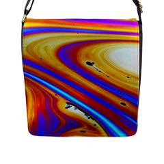 Soap Bubble Color Colorful Flap Closure Messenger Bag (l) by Wegoenart