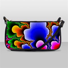 Fractal Background Pattern Color Shoulder Clutch Bag by Wegoenart