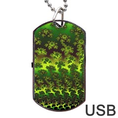 Fractal Gradient Colorful Infinity Dog Tag Usb Flash (one Side) by Wegoenart