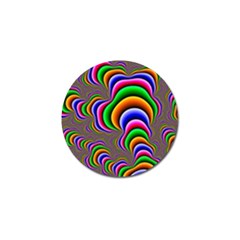 Fractal Background Pattern Color Golf Ball Marker by Wegoenart