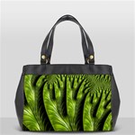 Fractal Background Abstract Green Oversize Office Handbag (2 Sides) Back