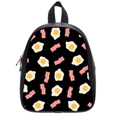 Bacon And Egg Pop Art Pattern School Bag (small) by Valentinaart