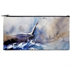 Art Painting Sea Storm Seagull Pencil Cases by Pakrebo